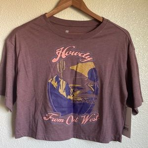 Howdy From Out West Cropped T-Shirt